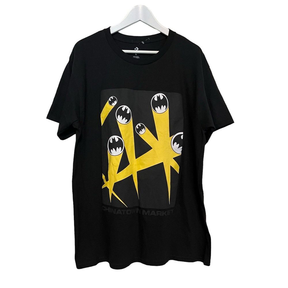 Converse x Chinatown Market x Batman T-Shirt‎ Black / Yellow - Mens Size L - 346